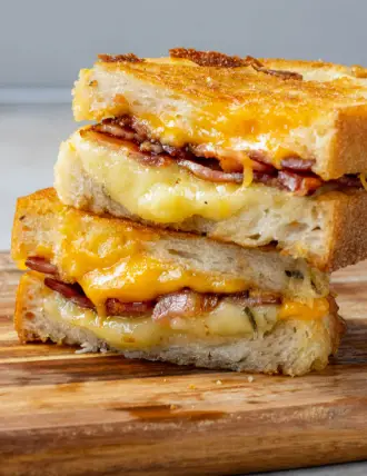 The Ultimate Comfort Food: Grilled Cheese with Bacon